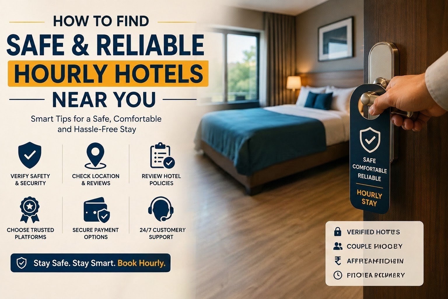 How to Find Safe and Reliable Hourly Hotels Near You