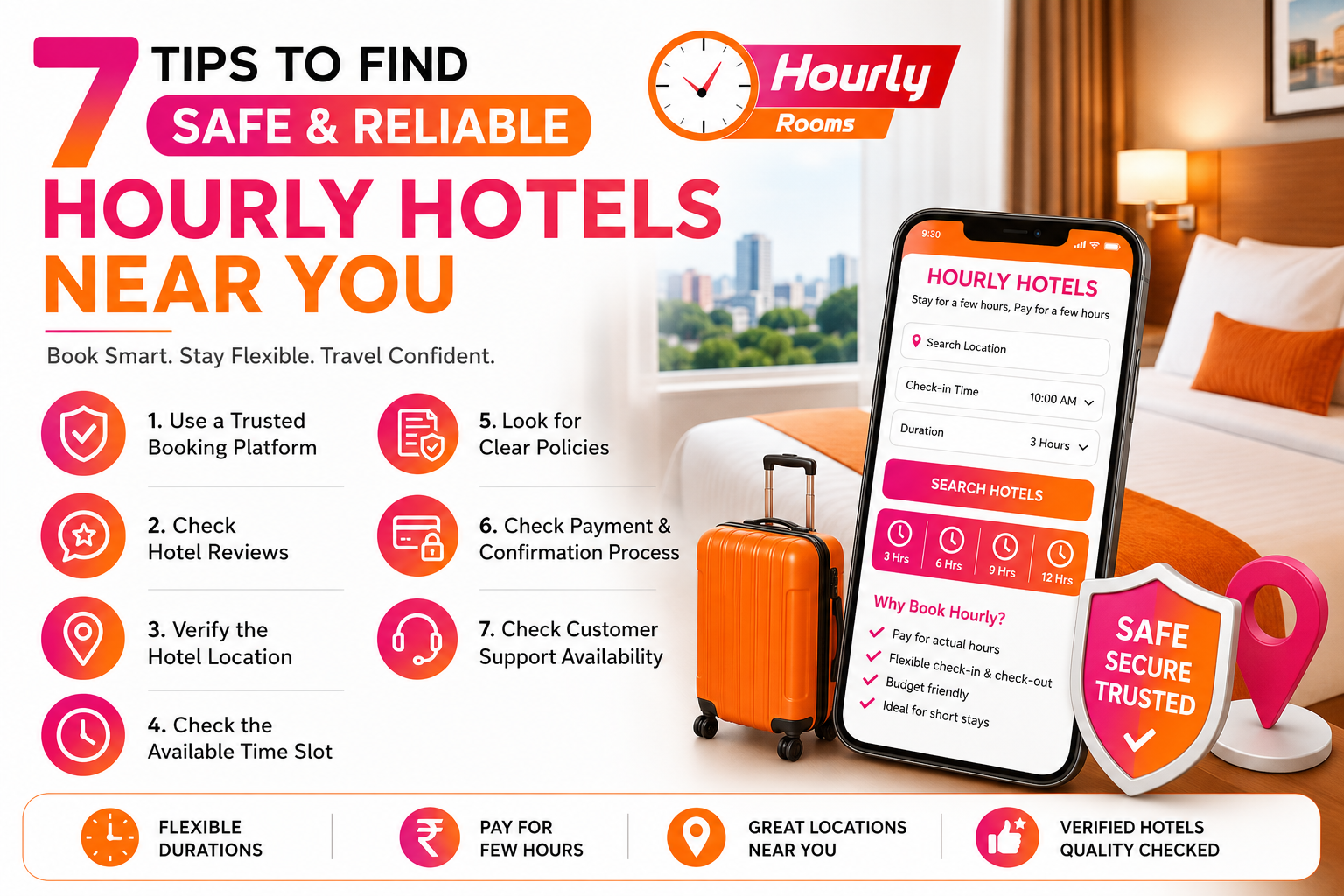 7 Tips to Find Safe and Reliable Hourly Hotels Near You