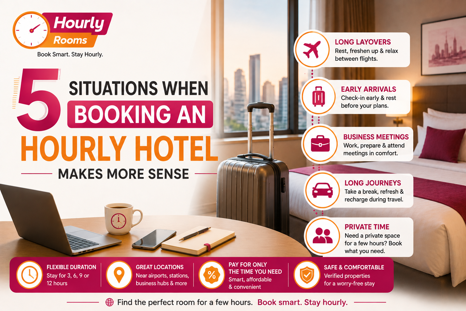 5 Situations When Booking an Hourly Hotel Makes More Sense