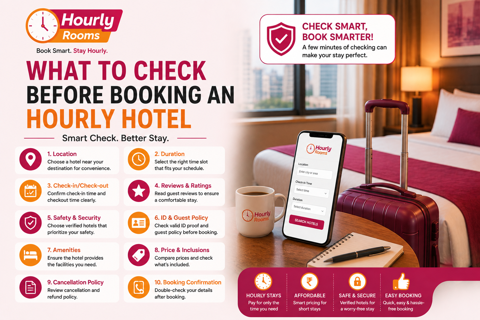 What to Check Before Booking an Hourly Hotel