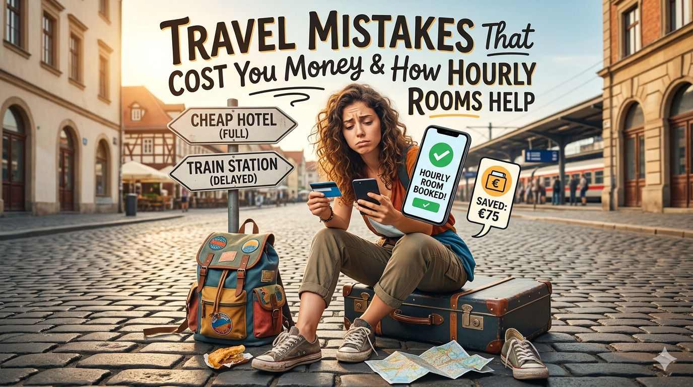 Travel Mistakes That Cost You Money & How Hourly Rooms Help