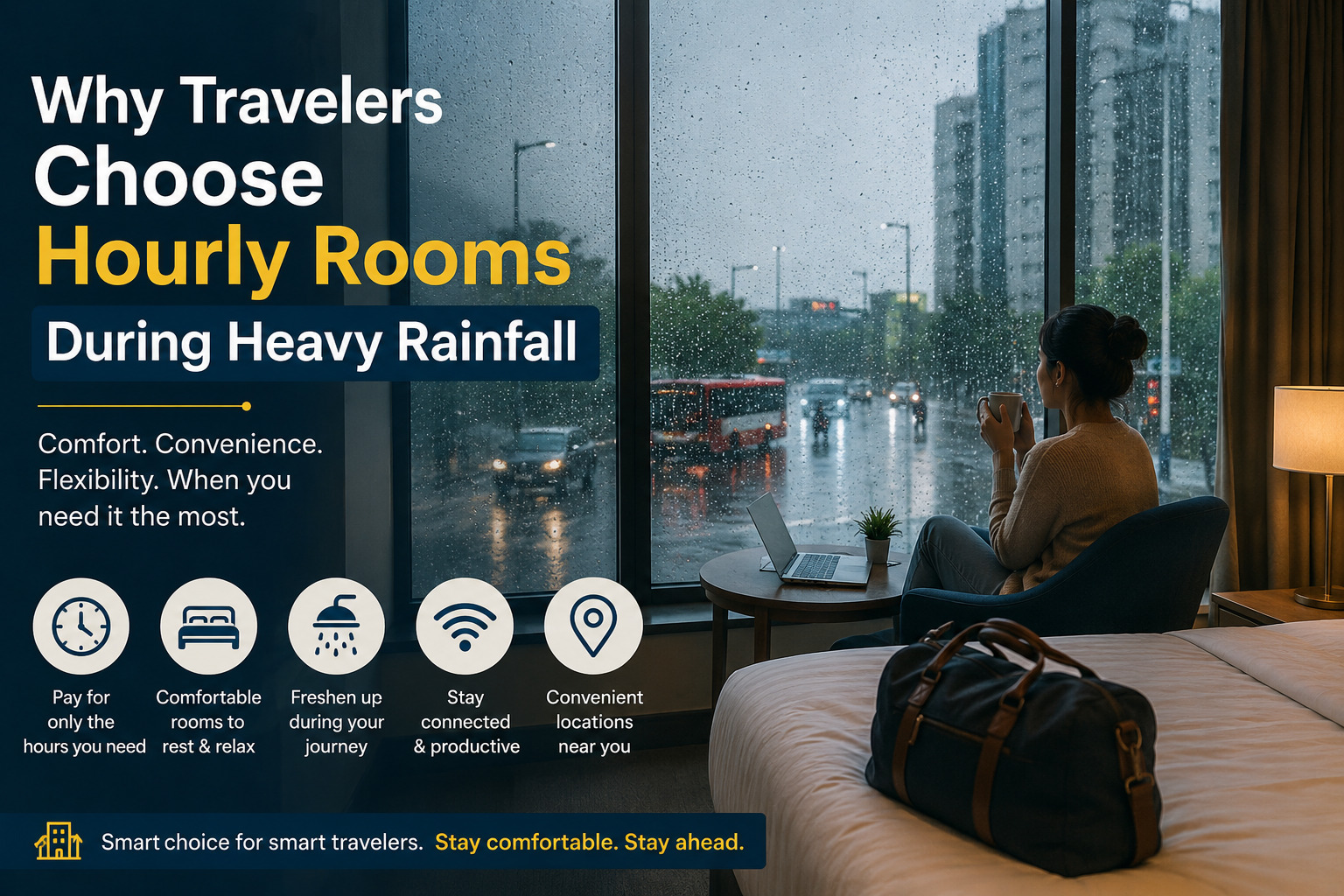 Why Travelers Choose Hourly Rooms During Heavy Rainfall
