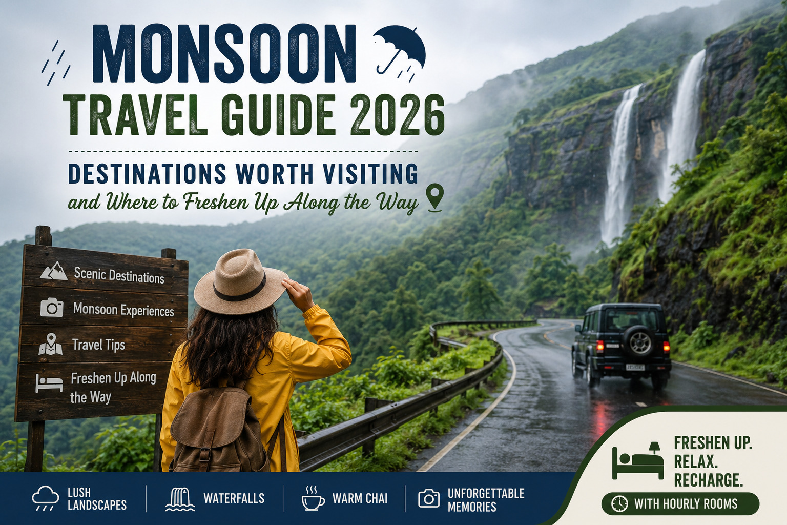 Monsoon Travel Guide 2026: Destinations Worth Visiting and Where to Freshen Up Along the Way