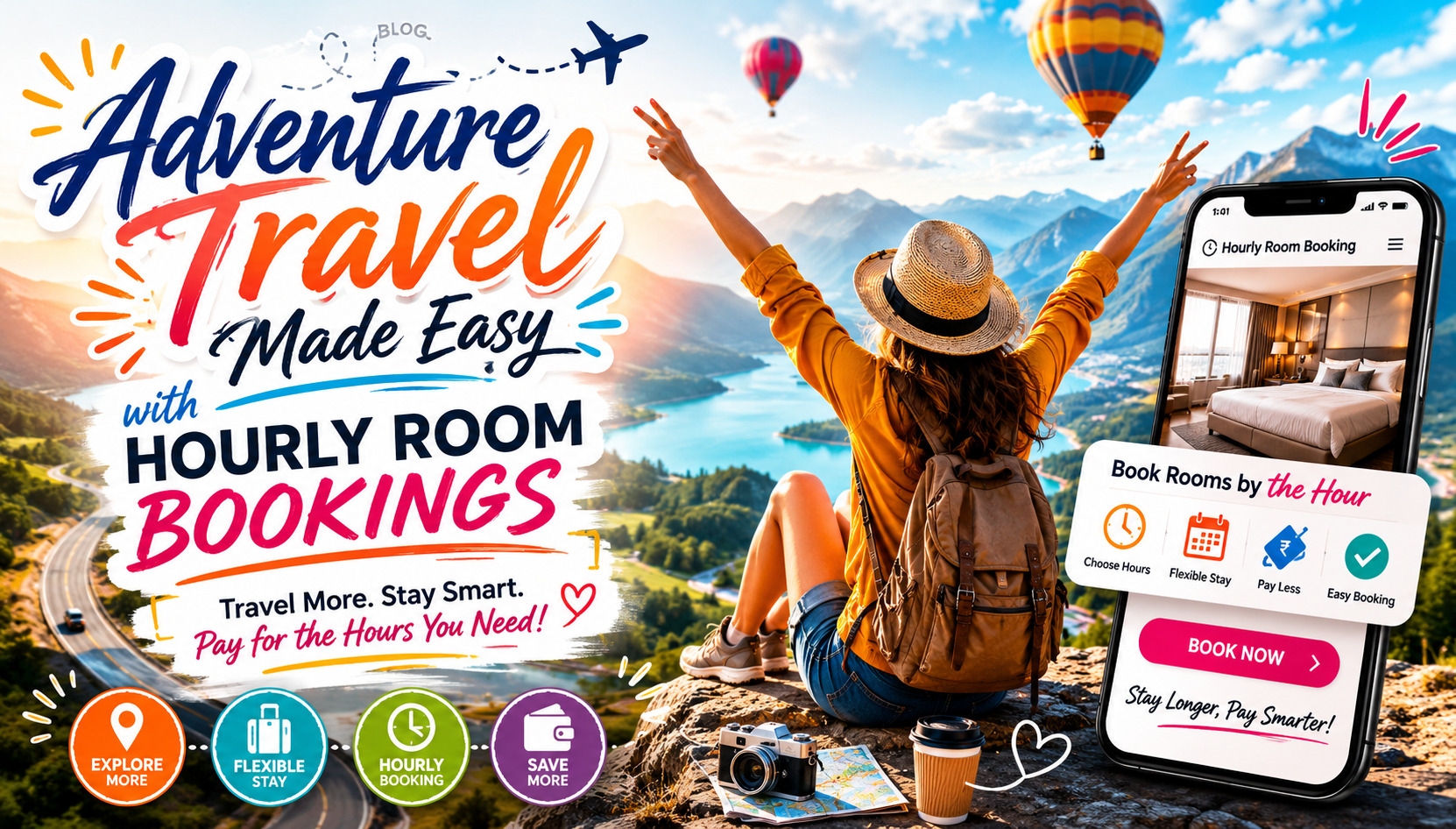 Adventure Travel Made Easy with Hourly Room Bookings