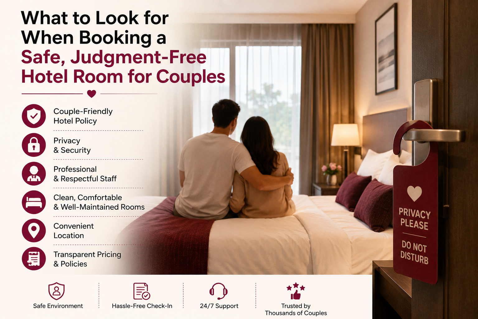 What to Look for When Booking a Safe, Judgment-Free Hotel Room for Couples.