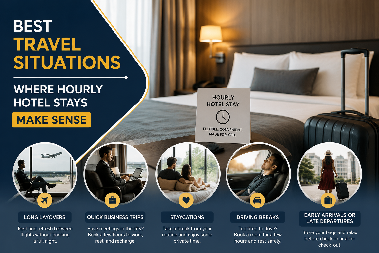 Best Travel Situations Where Hourly Hotel Stays Make Sense