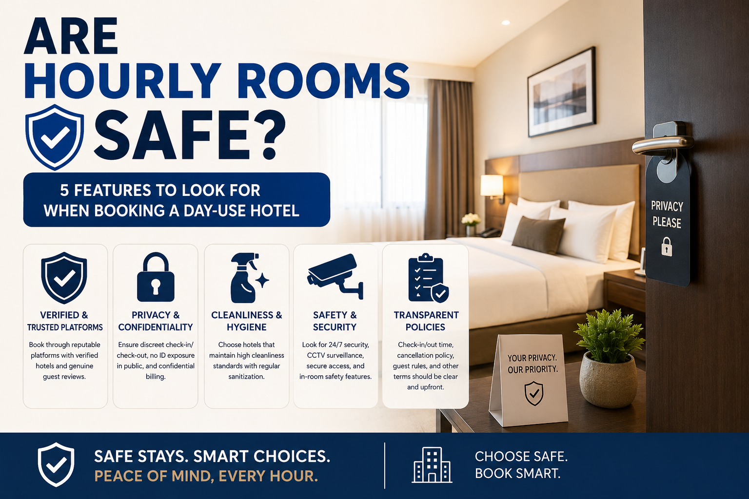 Are Hourly Rooms Safe? 5 Features to Look for When Booking a Day-Use Hotel
