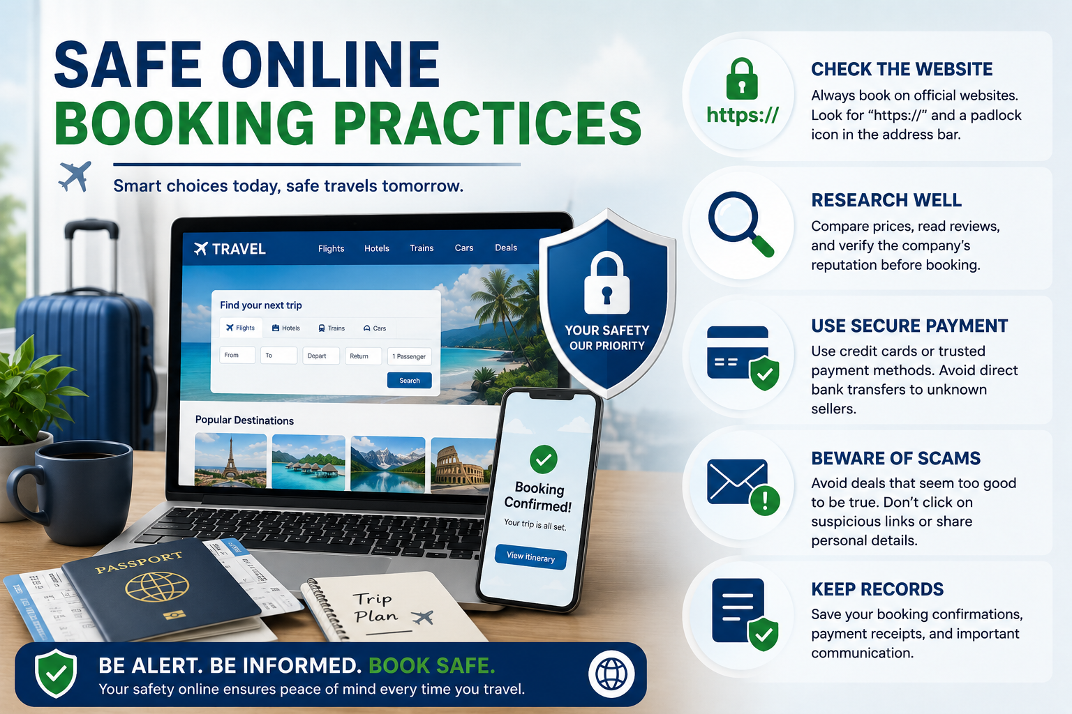 Safe Online Booking Practices