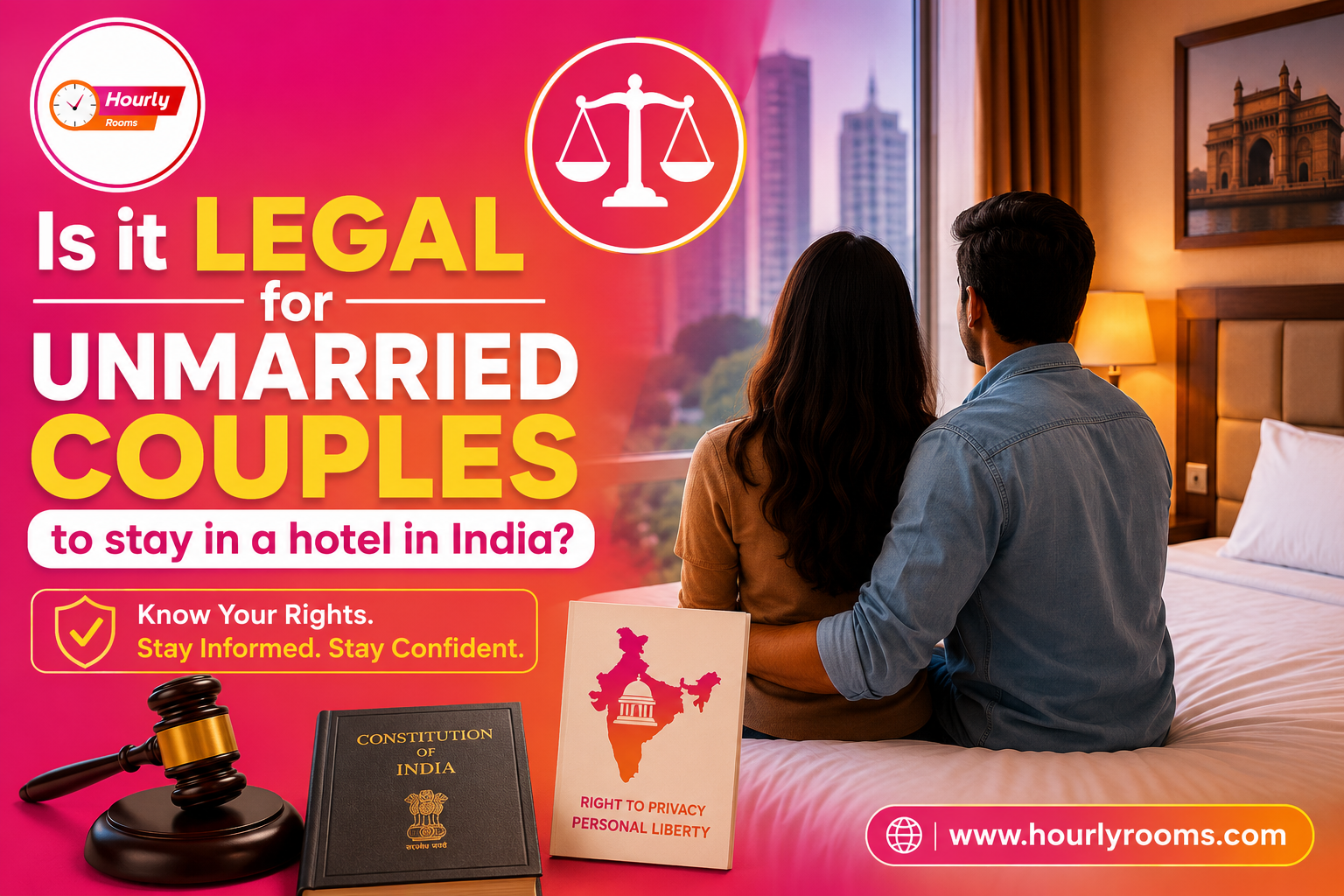 Is it legal for unmarried couples to stay in a hotel in India?