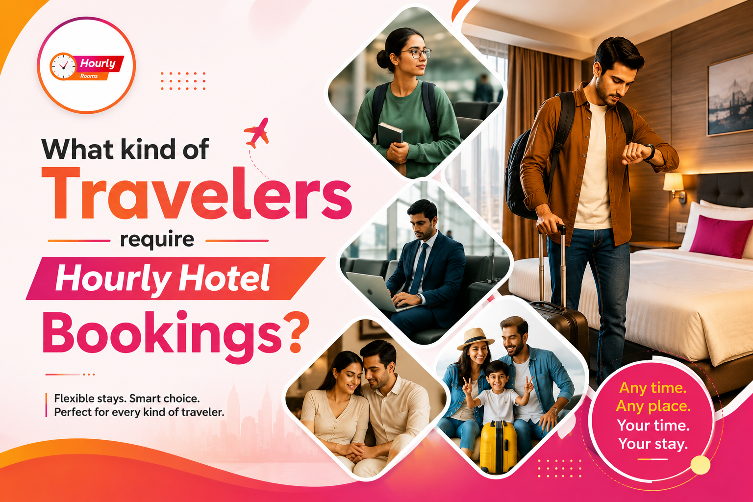 What kind of Travelers require Hourly Hotel Bookings?