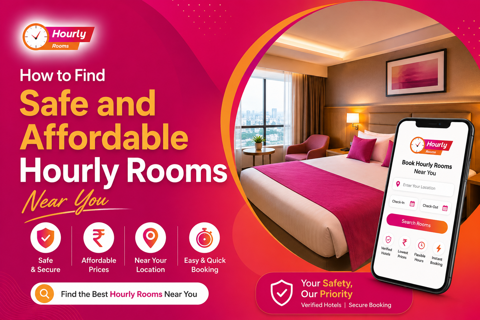 How to Find Safe and Affordable Hourly Rooms Near You