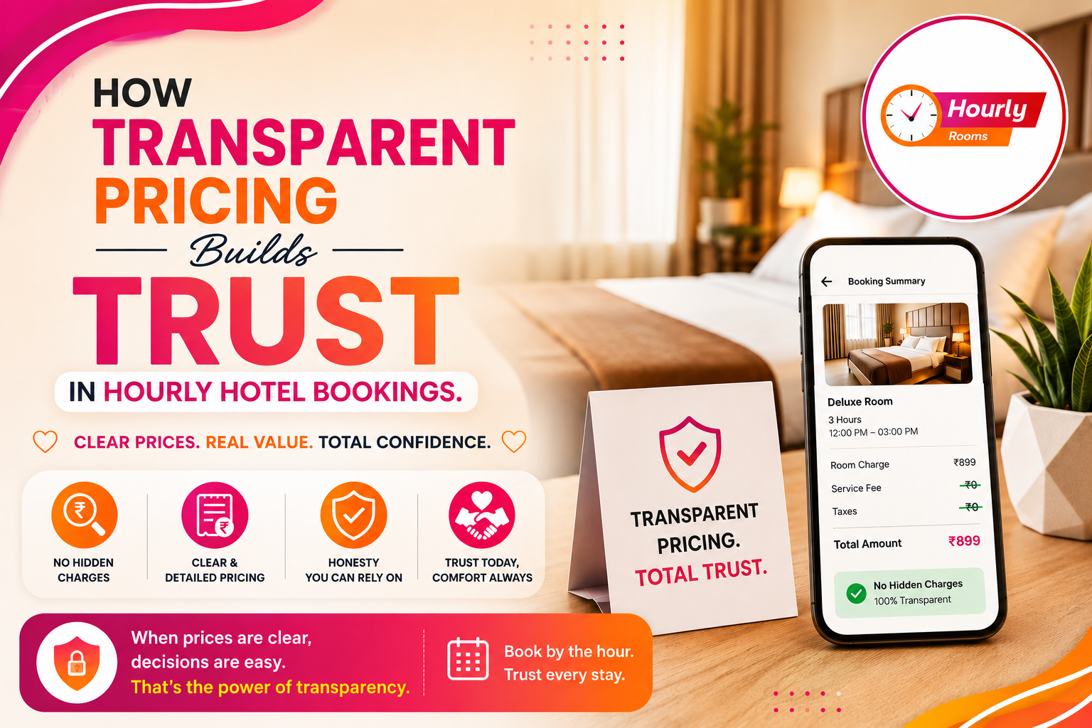 How Transparent Pricing Builds Trust in Hourly Hotel Bookings.