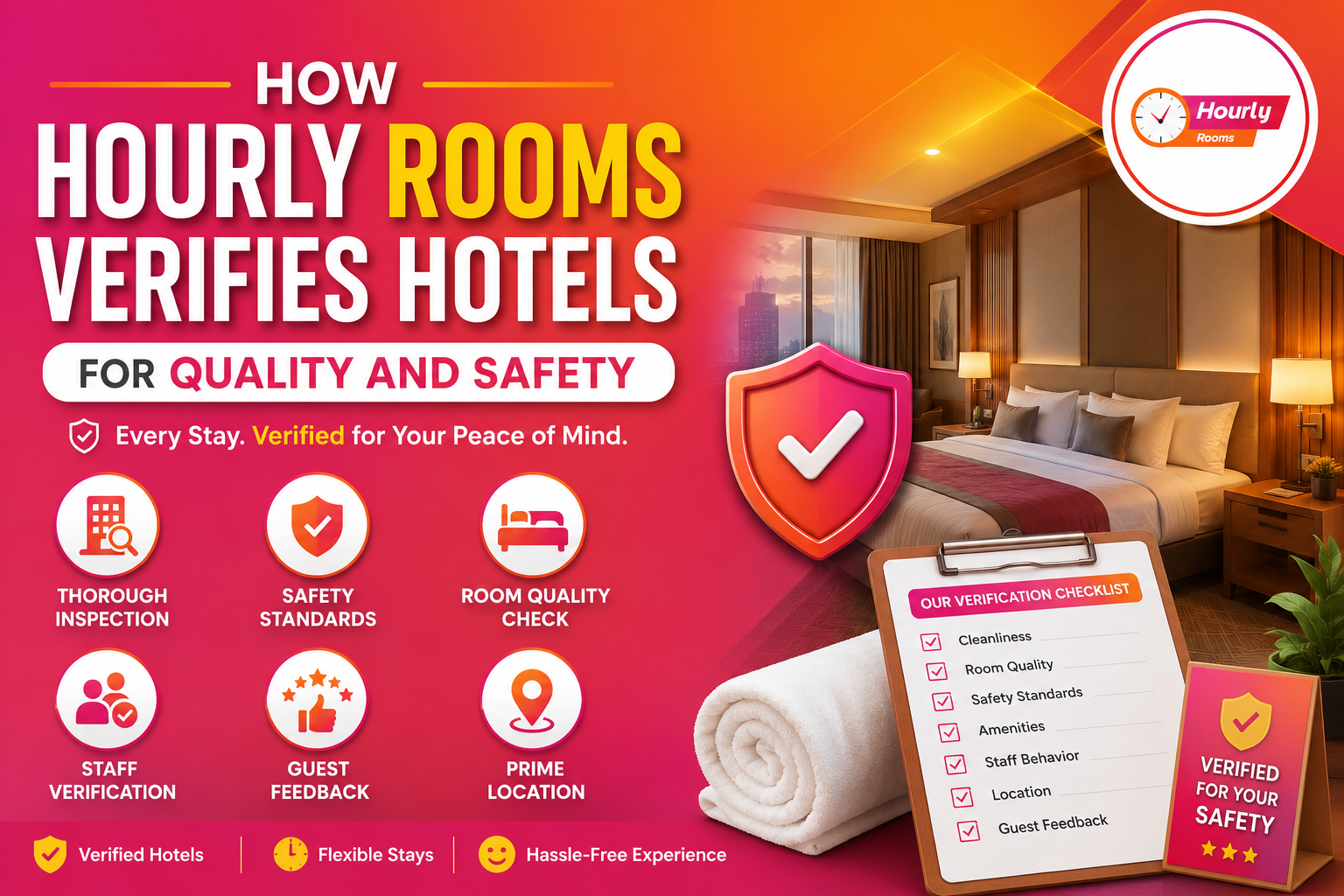 How Hourly Rooms Verifies Hotels for Quality and Safety