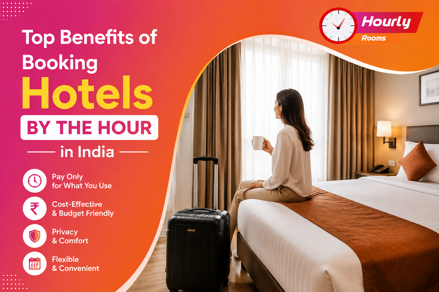 Top Benefits of Booking Hotels by the Hour in India.