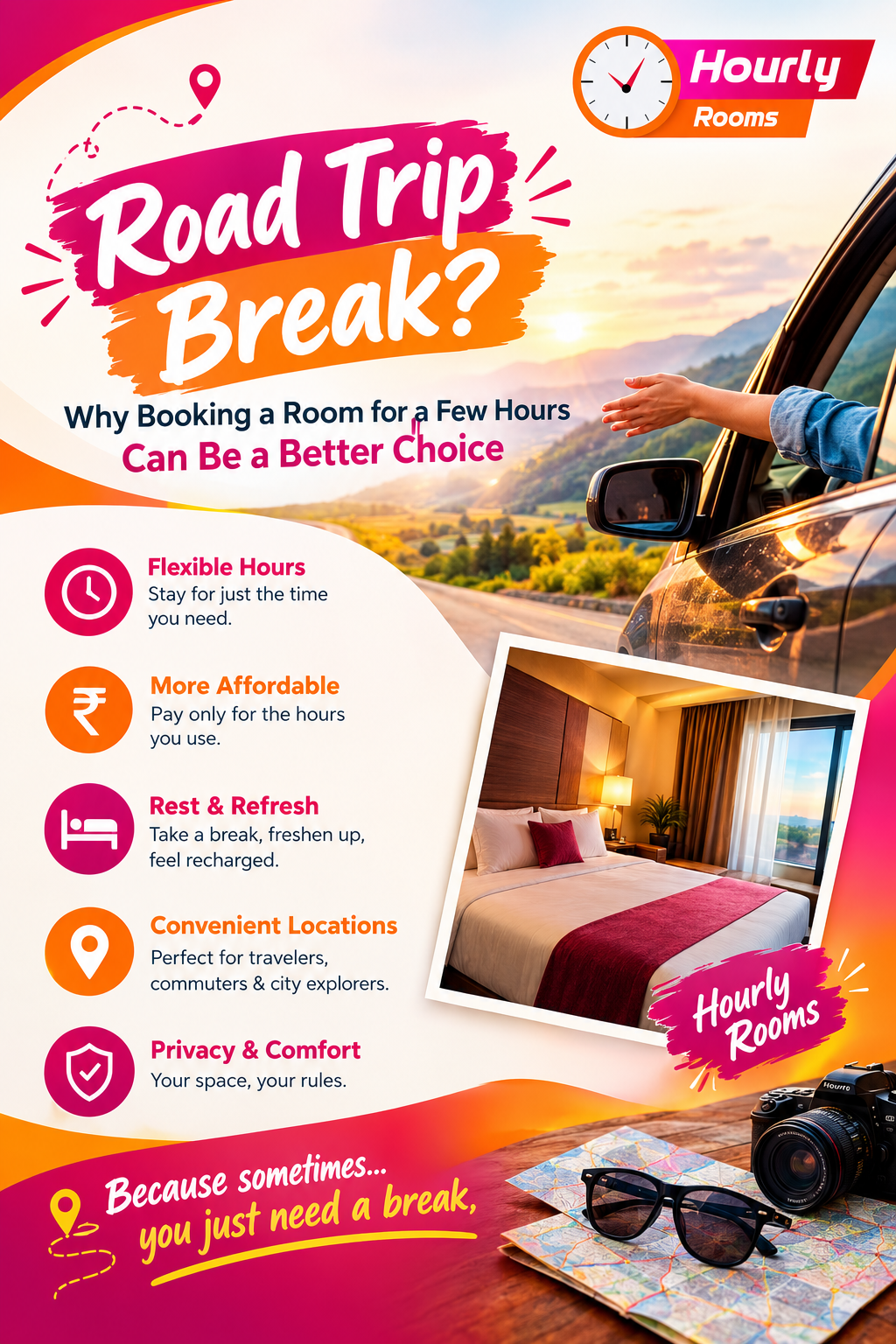 Road Trip Break? Why Booking a Room for a Few Hours Can Be a Better Choice